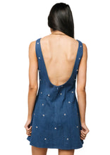 Load image into Gallery viewer, Queen Of Sparkles LSU Scattered
Jewel Denim Sequin Mascot Tank Dress