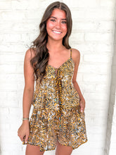 Load image into Gallery viewer, Queen Of Sparkles Sequin Tiger Print Tie Top