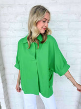 Load image into Gallery viewer, Easy For The Road Green Top