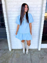 Load image into Gallery viewer, Classy Viewings Blue Twill Dress
