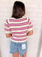 Load image into Gallery viewer, Reaching Out Cream Pink Top