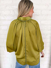 Load image into Gallery viewer, Enough Talking Olive Top