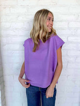 Load image into Gallery viewer, First To Know Bright Lavender Sweater Vest