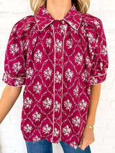 Load image into Gallery viewer, Light Up The Night Burgundy Top