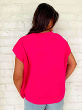 Load image into Gallery viewer, In A Daydream Hot Pink Scuba Top
