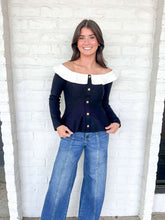 Load image into Gallery viewer, Day Break Black Off the Shoulder Top