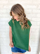 Load image into Gallery viewer, First To Know Dark Green Sweater Vest