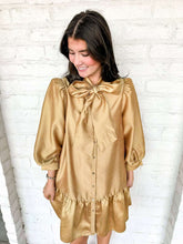 Load image into Gallery viewer, The Afterglow Gold Dress