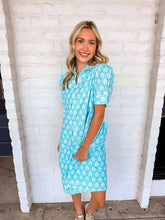 Load image into Gallery viewer, In The Middle Blue Printed Dress