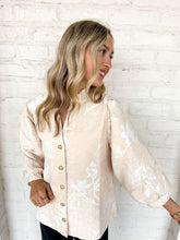 Load image into Gallery viewer, Glamorous Style Oatmeal Jacquard Top