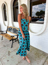Load image into Gallery viewer, Like Old Times Blue Polka Dot Dress