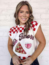 Load image into Gallery viewer, Queen Of Sparkles White &amp; Red Checkered ‘That’s Amore’ Too