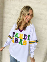 Load image into Gallery viewer, Mardi Gras Sequin Long Sleeve Shirt