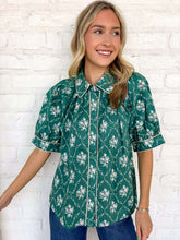 Load image into Gallery viewer, Light Up The Night Green Top