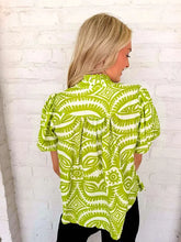 Load image into Gallery viewer, Time To Vacay Green Top