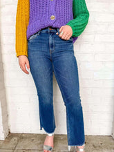 Load image into Gallery viewer, Intentional Care Hem Crop Flare Denim