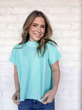 Load image into Gallery viewer, Here When Needed Mint Sky Top