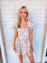 Load image into Gallery viewer, The Way Lavender Floral Print Dress
