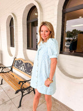 Load image into Gallery viewer, Elegant Gaze Blue Dress