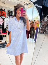 Load image into Gallery viewer, Porch Light On Blue Dress