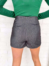 Load image into Gallery viewer, Play That Song High Waisted Black Denim Skort