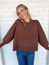 Load image into Gallery viewer, Dedicate My Time Brown Sweater Top