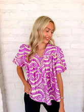 Load image into Gallery viewer, Time To Vacay Lavender Top
