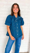 Load image into Gallery viewer, Carry Me Away Dark Denim Top