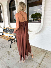 Load image into Gallery viewer, Always In The Know Brown Midi Dress