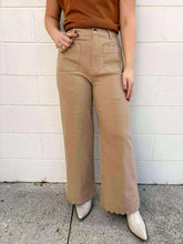 Load image into Gallery viewer, City Streets Camel Scallop Pants