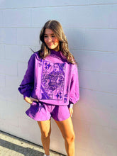 Load image into Gallery viewer, Queen Of Sparkles Purple Queen Mock Neck Sweatshirt