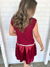 Load image into Gallery viewer, Holding Onto Joy Burgundy Dress
