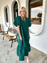 Load image into Gallery viewer, Forever Yours Hunter Green Midi Dress