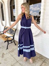 Load image into Gallery viewer, Easy Edge Navy Dress