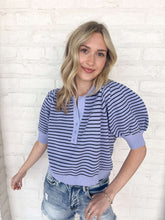 Load image into Gallery viewer, Stripe Bliss Lavender Top