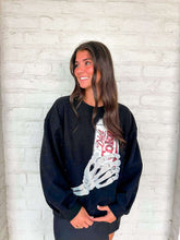 Load image into Gallery viewer, Queen Of Sparkles Diet Coke Black Skeleton Licensed Sweatshirt