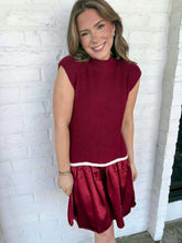 Load image into Gallery viewer, Holding Onto Joy Burgundy Dress