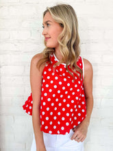 Load image into Gallery viewer, Cherry Sweetheart Red Top