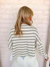Load image into Gallery viewer, Light Up The Sky White Stripe Top