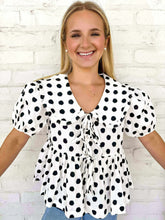 Load image into Gallery viewer, Embrace The Change Polka Dot Top