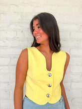 Load image into Gallery viewer, First Class Lemon Vest Top