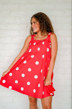 Load image into Gallery viewer, Succeed First Red Polka Dot Dress