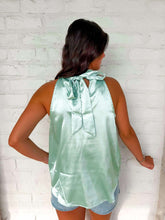 Load image into Gallery viewer, From The View Light Sage Halter Top