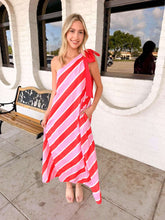Load image into Gallery viewer, Stripes Of Hope Pink  Dress