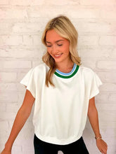 Load image into Gallery viewer, Smooth Going White Shirt Sleeve Top