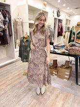 Load image into Gallery viewer, Fall Florals Mocha Dress