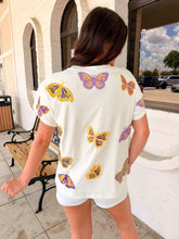 Load image into Gallery viewer, Queen Of Sparkles Licensed LSU Mascot Butterfly Tee