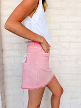 Load image into Gallery viewer, Rewind The Time Pink Hem Skirt
