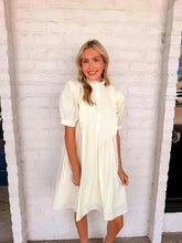 Load image into Gallery viewer, Deal With It Cream Puff Sleeve Dress