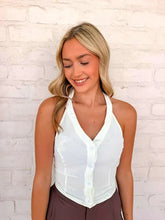 Load image into Gallery viewer, A Chic Halter Ivory Top